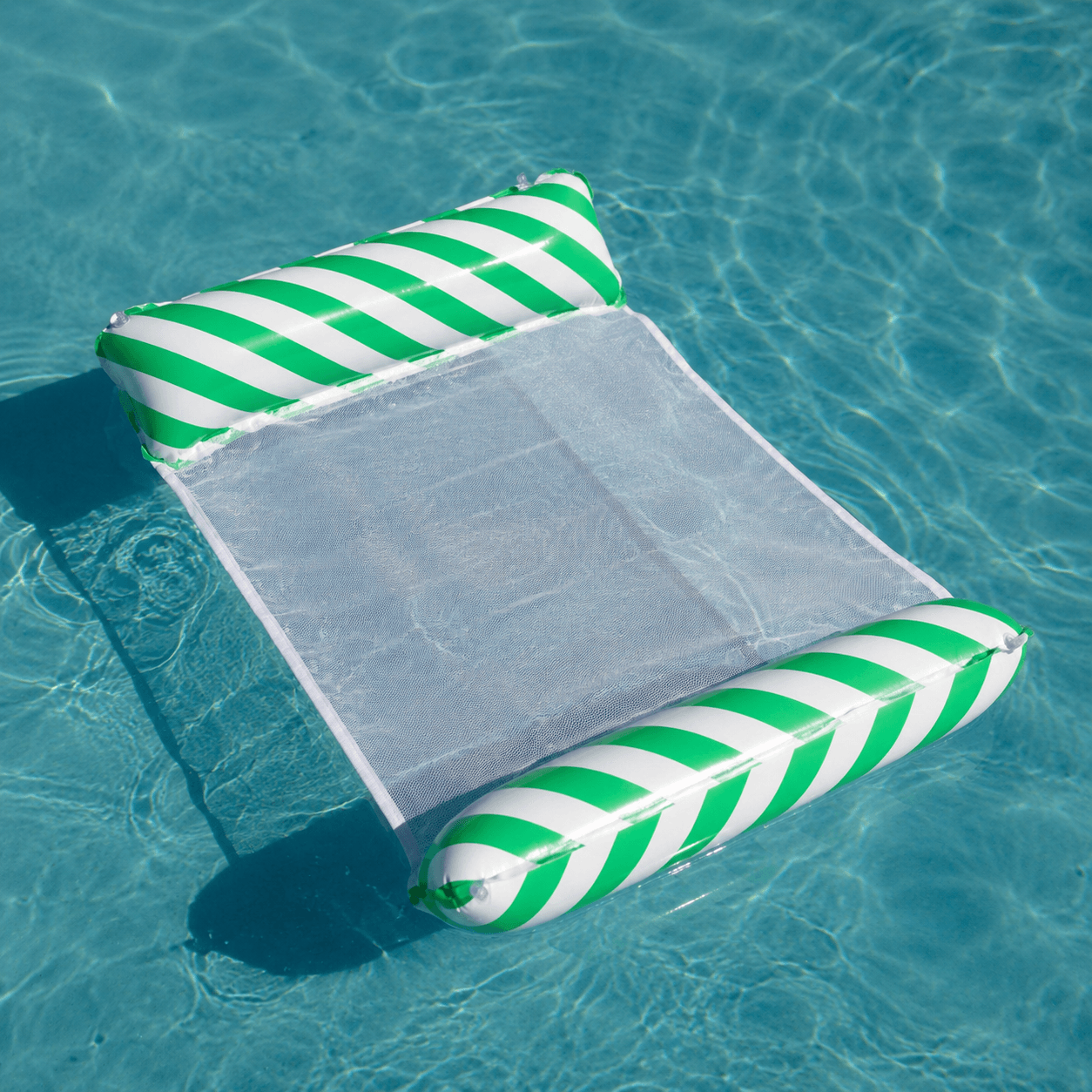 Aufblasbare Pool-Hängematte – Wasserliege für Erwachsene für den Sommer