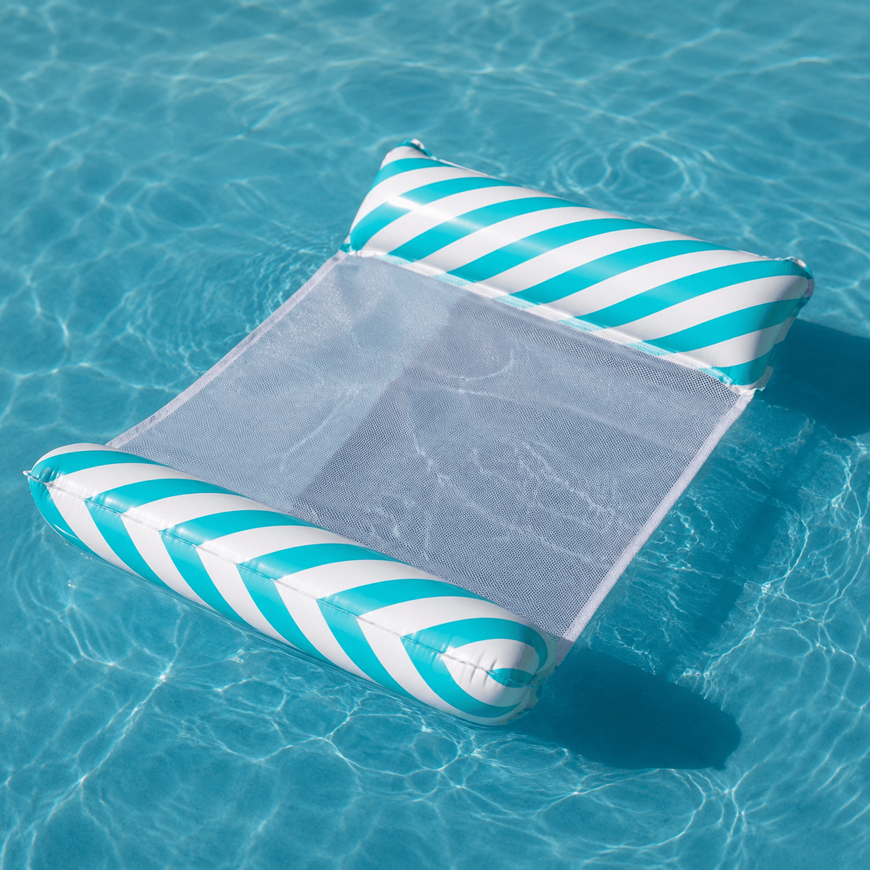 Aufblasbare Pool-Hängematte – Wasserliege für Erwachsene für den Sommer